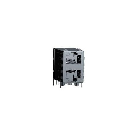 Abracon Modular Connectors / Ethernet Connectors Conn Magjack 2Port 100 Base-Tx ARJM21A1-547-AB-EW2